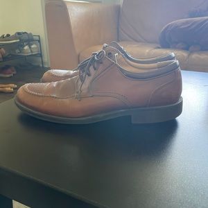 Chaps Mens brown leather Dress Shoes